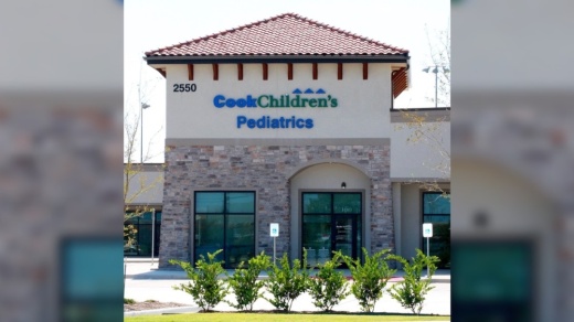Outside of Cook Children's Pediatrics in Trophy Club