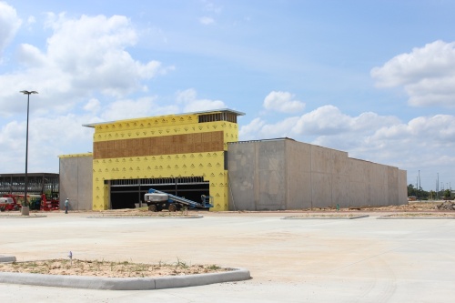 Construction began on a new Target location at Valley Ranch Town Center in New Caney in early June. (Emily Lincke/Community Impact Newspaper)