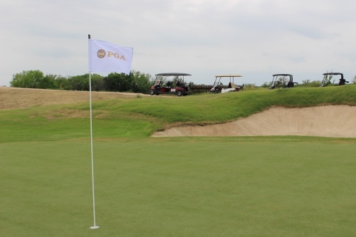 PGA flag near course hole