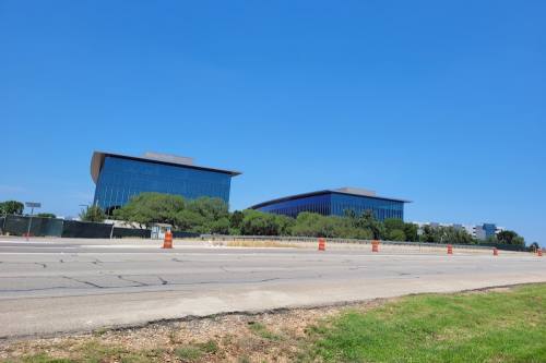 Apple's new $1 billion campus is under construction in Northwest Austin off West Parmer Lane. (Jennifer Schaefer/Community Impact Newspaper)