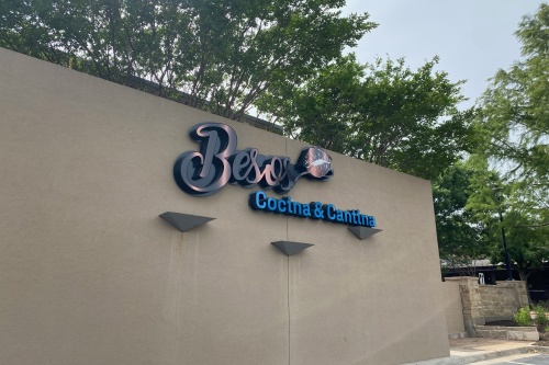 Besos Cocina & Cantina is expected to open at 3107 S. I-35 by the end of June. (Brooke Sjoberg/Community Impact Newspaper)