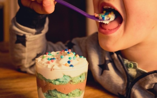 Child eating ice cream