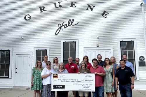 The funds were donated to the Crisis Center of Comal County and the Hill Country Youth Orchestra. (Courtesy Gruene Hall) 