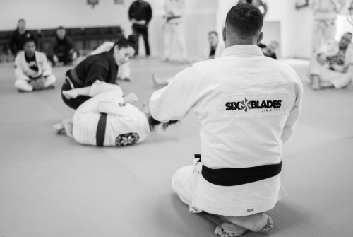 Instruction is led by sensei Xande Ribeiro and Alexandre Kunzel, who are both well-accomplished martial artists and International Brazilian Jiu-Jitsu Federation world champions. (Courtesy Six Blades Jiu Jitsu)