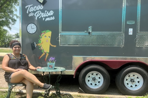 Martha Benavides opened Tacos De Prisa Y Mas, a Leander food truck, in April 2021. (Zacharia Washington/Community Impact Newspaper) 