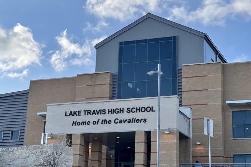 exterior shot of lake travis high school