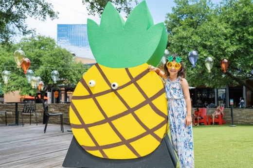 Fruit Scoot Boogie will take place around the lawn at Domain Northside through Sept.2. (Courtesy Domain Northside)