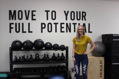 Brooke Miller opened PeakRx Therapy about five years ago in Lewisville. It started out of a room in a gym before expanding to its own space. (Samantha Douty/ Community Impact Newspaper)