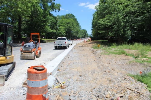 The Franklin Road Streetscape and Improvements project. (Martin Cassidy/Community Impact Newspaper) 