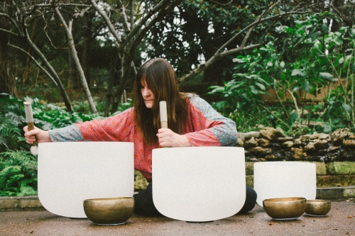 Sandee Conroy received her first set of singing bowls as a birthday gift. (Courtesy photo)