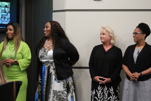 Spring ISD announced its newest members to its administration team June 14. The new promotions included LaTracy Harris, Tracey Walker, Michelle Starr and Tiffany Weston. (Emily Lincke/Community Impact Newspaper)