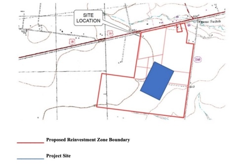 Map of Applied Materials project site