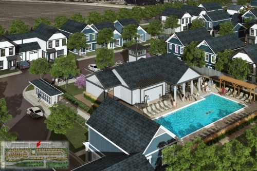 A new single-family for-rent community was considered by McKinney City Council on June 21. (Rendering courtesy city of McKinney, Continental Properties)