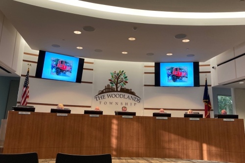 The Woodlands Township discussed topics including emergency management and a financial report at the June 22 meeting. (Vanessa Holt/Community Impact Newspaper)