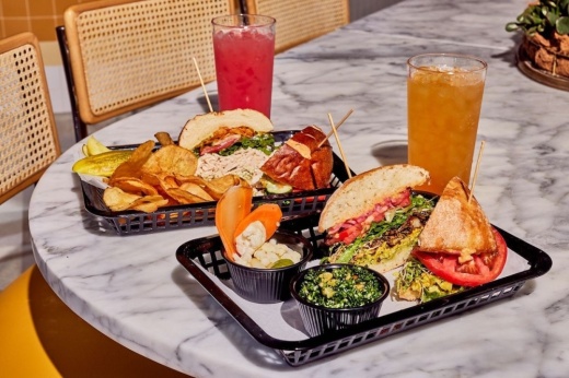 The menu features fresh food from local farmers and purveyors, including sandwiches and salads. (Courtesy Mackenzie Smith Kelley)