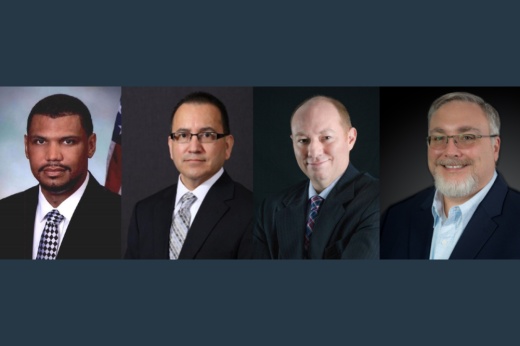 Headshots of Richardson, De La Rosa, Beverlin and Earp