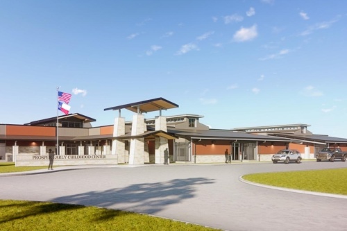 The Prosper ISD Early Childhood Center will be located at 450 N. Luckenbach Drive, McKinney according to a permit registered with the Texas Department of Licensing and Regulation. (Rendering courtesy Prosper ISD, Huckabee)