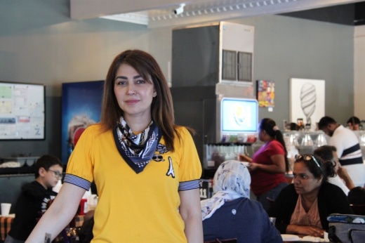 Yasmeen Siddiqui is the co-owner of Zaviya Grill and said she regularly introduces new entrees on the lunch buffet to test out before making them permanent on the menu.(Sumaiya Malik/Community Impact Newspaper)