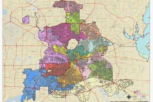 Dallas City Council boundaries are redrawn every 10 years. (Map courtesy city of Dallas)