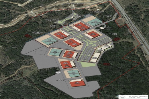 The film studio and media park would be located within the La Cima development between West Center Point Road and Wonder World Drive. (Courtesy city of San Marcos)