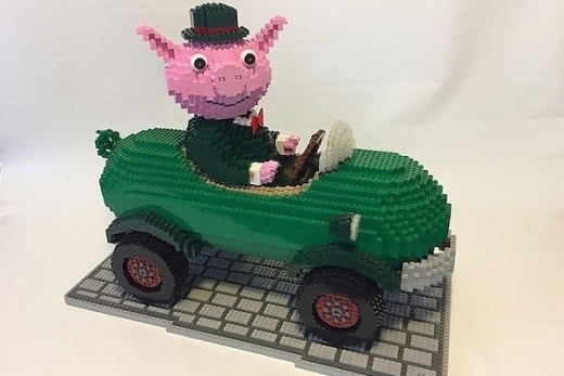 Explore works of art made from Lego blocks at “No Limits—The Artistry of Bricks,” the new Pearl Fincher Museum of Fine Arts exhibit. (Courtesy Pearl Fincher MFA)