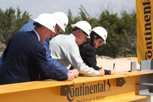 Continental Automotive Systems’ new 215,000-square-foot automotive manufacturing facility is slated to open in September at 440 Kohlenberg Road, New Braunfels. (Lauren Canterberry/Community Impact Newspaper)