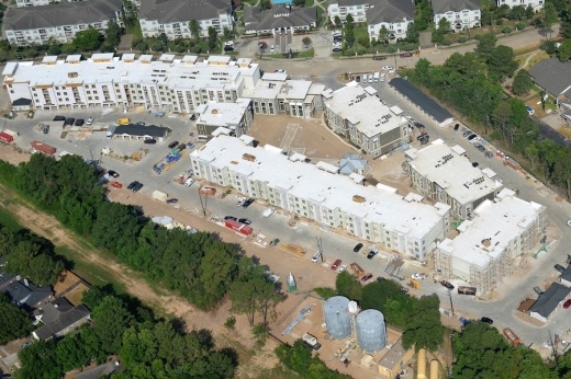 Construction on Park on Napoli began in August of 2021 and is slated to be complete in September. (Courtesy Park on Napoli)
