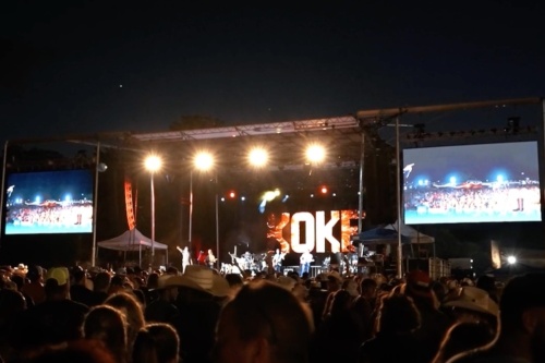 Photo of a crowd at Brushy Creek Amphitheater for KOKEFEST