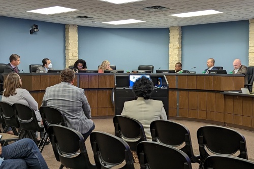 Photo of Pflugerville City Council at its July 12 meeting
