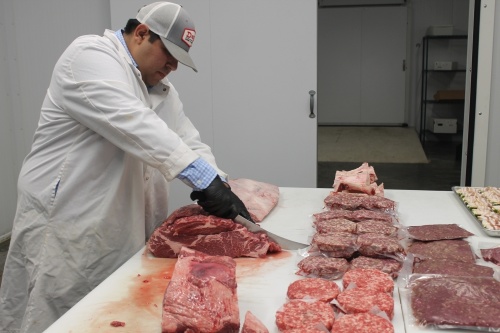 Alec Ramirez, owner of Royalty Meat Co., sells a variety of meat from Texas farms.