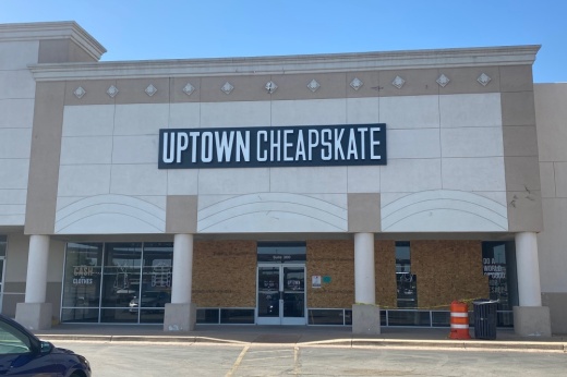 Uptown Cheapskate was one of several Round Rock businesses impacted by the March 21 tornado. (Brooke Sjoberg/Community Impact Newspaper)
