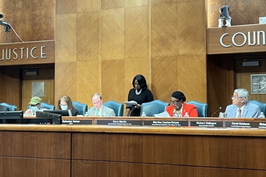 Houston City Council hosted the first of three public hearings for the redistricting draft plans that were unveiled to the public on July 7. (Sofia Gonzalez/Community Impact Newspaper)
