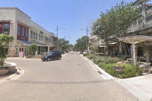 Main Street at The Shops at La Cantera will be the setting for the San Antonio French Festival on July 16. (Courtesy Google Streets)