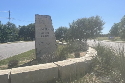 The city of Leander provided updates on the Raider Way and East Woodview Drive roadway improvements project at the July 14 joint meeting with Leander ISD. (Zacharia Washington/Community Impact Newspaper)