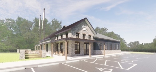 The all-inclusive animal wellness and diagnostic center will be approximately 4,100 square feet and will house five exam rooms, a state-of-the-art surgery suite and a treatment area. (Rendering courtesy Patriot Animal Hospital)