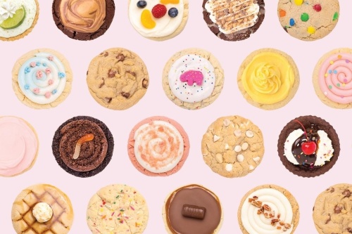 Crumbl is the nation’s largest cookie company and offers a weekly rotating menu of 200 cookie flavors. The company serves four specialty cookies each week along with chocolate chip cookies, according to a media release. (Courtesy Crumbl Cookies)