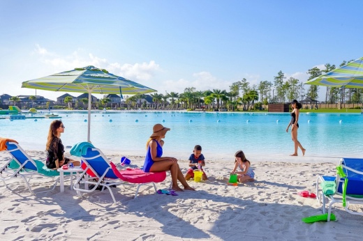 One of the key features of Sunterra in Katy is a Crystal Lagoons amenity. (Courtesy Sunterra)