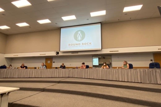 The Round Rock ISD board of trustees voted 4-1 to appoint Kevin Johnson, a former Stony Point High School teacher, district administrator and Texas Education Agency Career and Technical Education coordinator, to fill the Place 1 seat following the June resignation of former trustee Jun Xiao.  (Brooke Sjoberg/Community Impact Newspaper)
