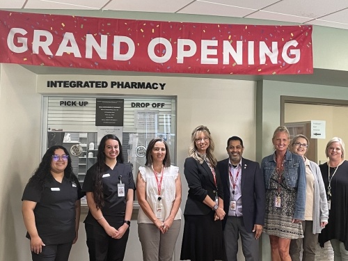 LifePath Systems staff celebrated the opening of the pharmacy with a ribbon-cutting July 15. (Courtesy Deanna Easley/LifePath Systems)