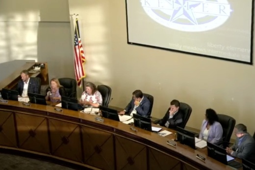 The Keller ISD board of trustees received an update on the district's summer intervention program at its July 25 meeting. (Screenshot by Sara Rodia/Community Impact Newspaper)