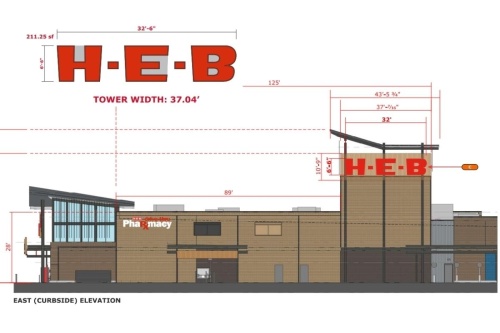 H-E-B’s Frisco location is under construction and approaching the pre-drill stages for signage, according to partner Comet Signs. (Courtesy city of Frisco)