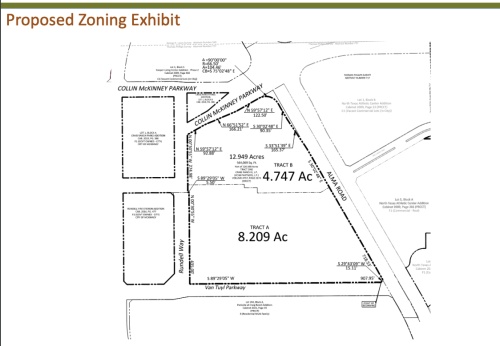 A new project in Craig Ranch is proposing 216 senior multifamily units on about 12.9 acres. (Courtesy city of McKinney)