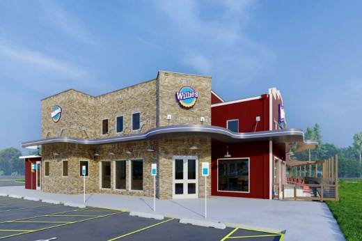 The new location of Willie's Grill and Icehouse will be located at 19200 I-35, Kyle. (Courtesy Parkway Construction)