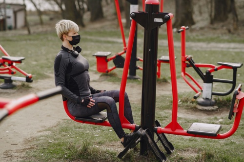 Equipment for the fitness court will include 118 elements for thousands of exercise variations. The outdoor gym will also feature a digitally activated free app with workouts, challenges and training tools. (Courtesy Pexels)