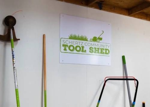 The Community Tool Shed allows the community to borrow tools to clean and maintain their properties. (Courtesy city of Schertz)