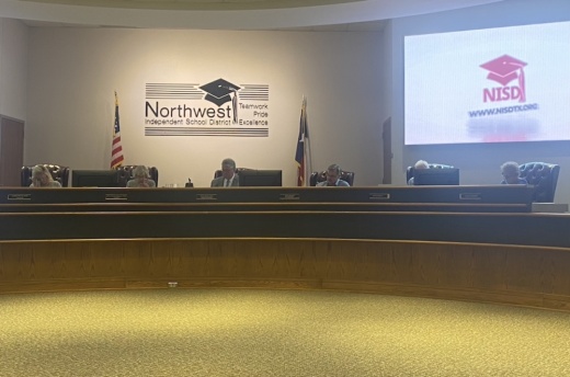 The Northwest ISD board of trustees approved a resolution on hazardous transportation routes at its Aug. 8 meeting. (Kaushiki Roy/Community Impact Newspaper)