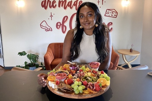 Owner Ayesha Patel started her business in her parents' kitchen and now has her own storefront in Grapevine. (Hannah Johnson/Community Impact Newspaper) 