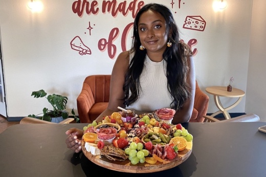 Owner Ayesha Patel started her business in her parents' kitchen and now has her own storefront in Grapevine. (Hannah Johnson/Community Impact Newspaper)