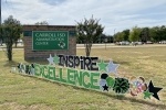 carroll isd's administration center sign