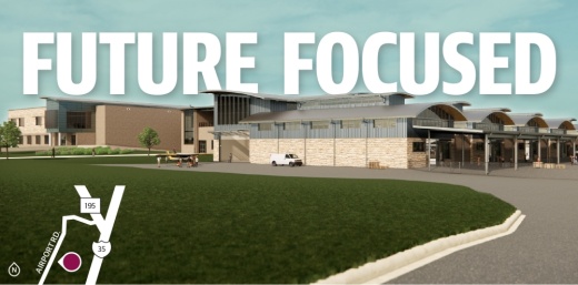 Expected to break ground Sept. 14, Georgetown ISD's future-ready learning center will house several programs, including advanced career and technical education classes and Richarte High School. (Rendering courtesy Georgetown ISD)